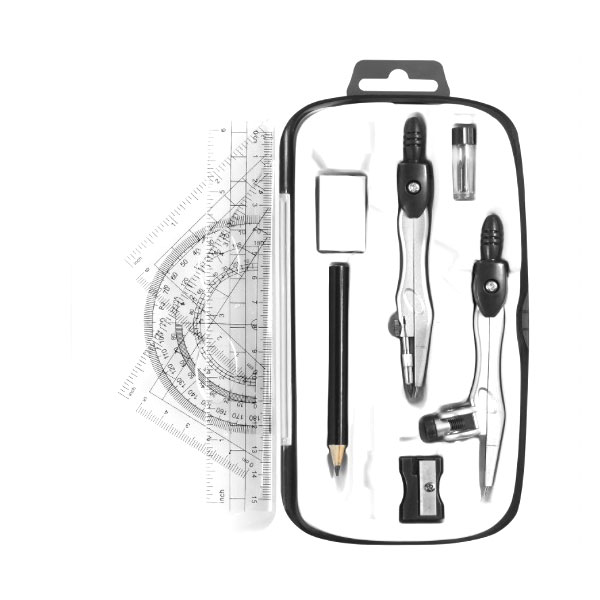 Caja de Geometría con Compás