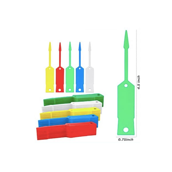 Etiquetas de equipaje con llavero de plástico multicolor
